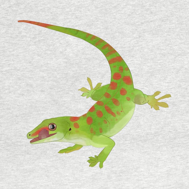 Day Gecko, Colorful Lizard, Gecko Lover Gift by sockdogs